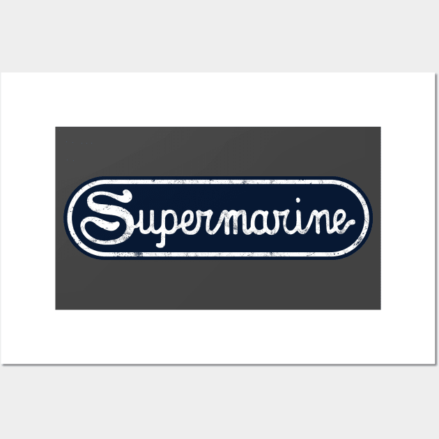 Supermarine Aviation Logo Wall Art by 909 Apparel